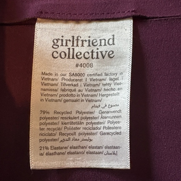 Girlfriend Collective Maroon/Purple Leggings - Picture 2 of 6